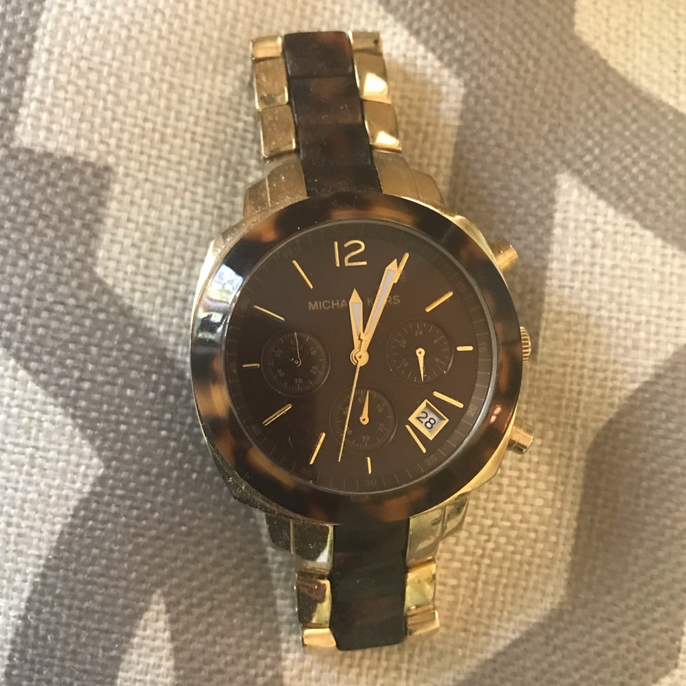 MICHAEL KORS Wolcott tortoise/gold watch